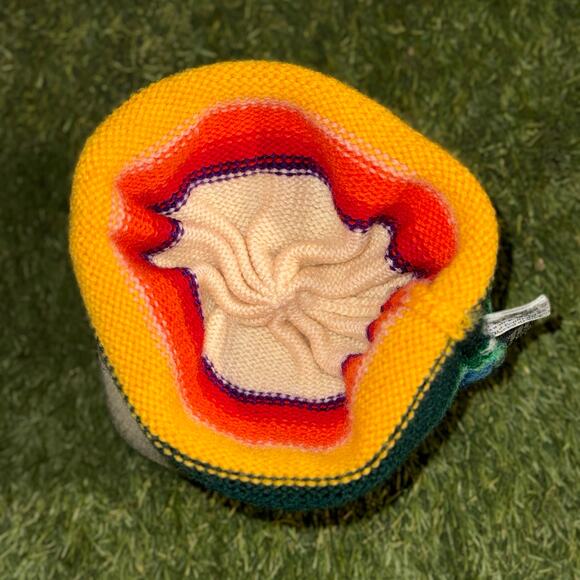80s Rainbow & Cream Meister ‘New Wool’ Pom Beanie - Picture 5 of 7